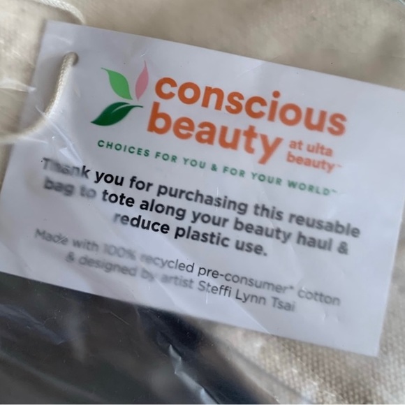 3/$36 Totally Conscious Tote reusable bag- 100% Recycled Cotton-Large - Picture 7 of 7